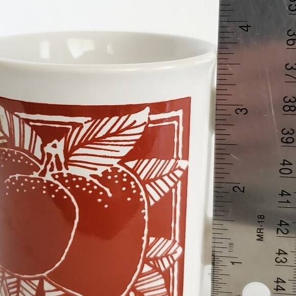 Vintage TAMS Made in England Ceramic Fruits & Florals Coffee Mug - Picture 7 of 9